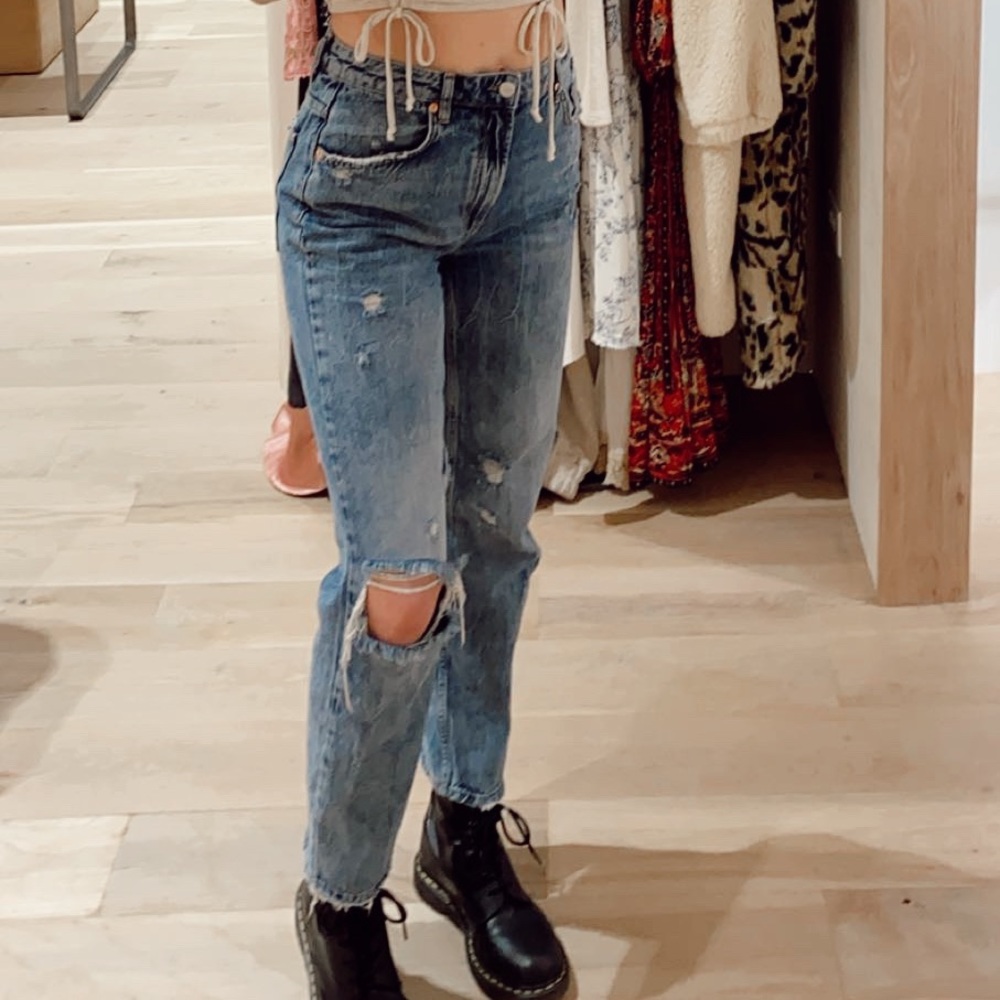 Free People Distressed Jeans